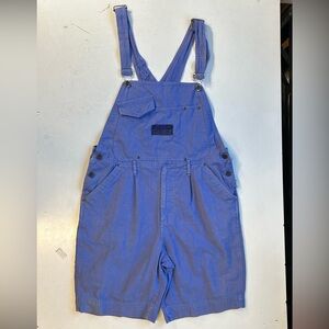 Vintage 80s Bugle Boy overall shorts, 100% cotton, excellent used condition